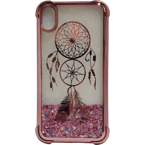 iPhone XS Max Waterfall Protective Case Rose Gold Dreamcatcher